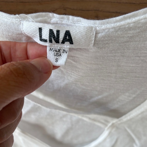 LNA White Cutout Tank Top - Picture 2 of 7